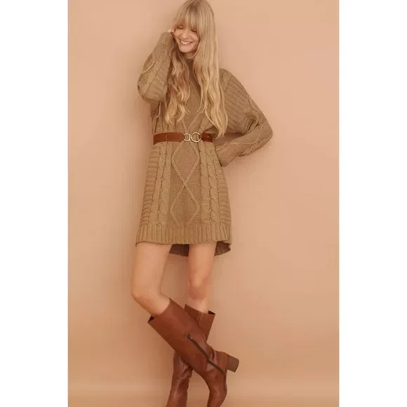 New Free People Leah Cable-Knit Sweater Dress
Amadi sz XS - Picture 5 of 10